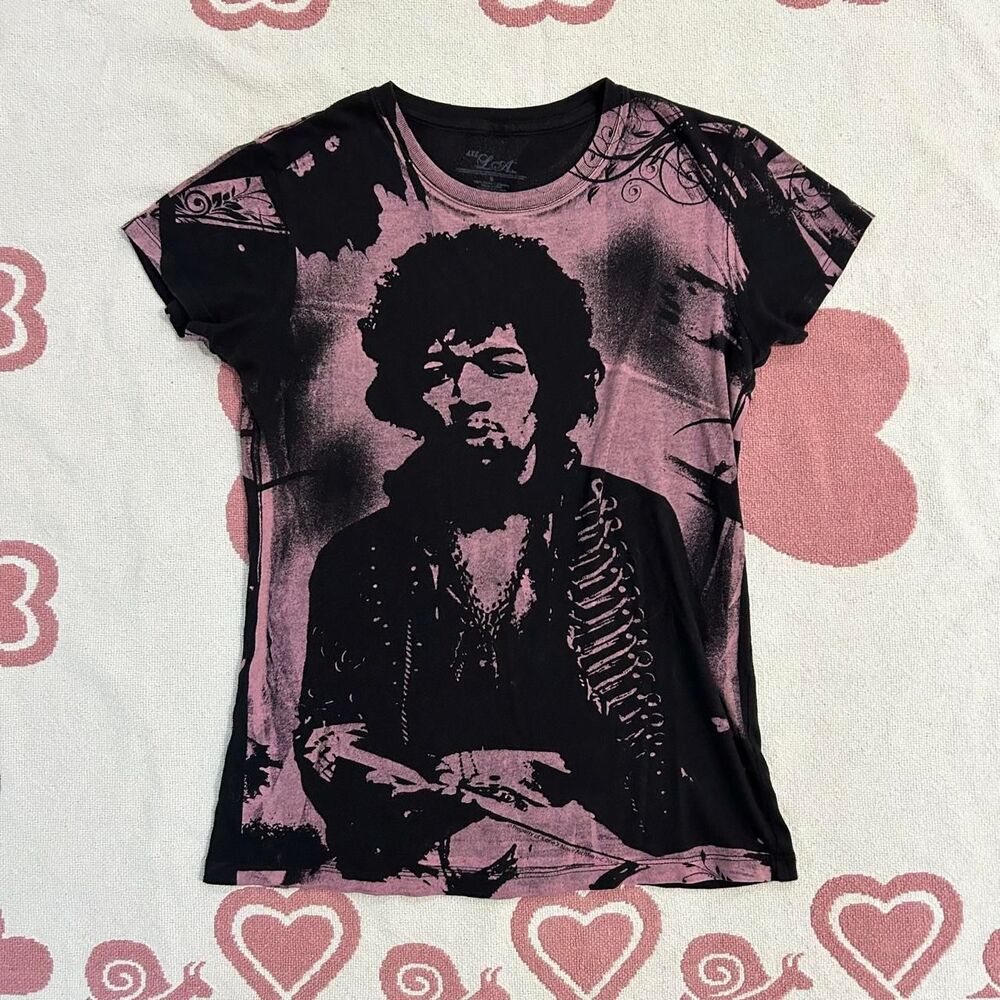Unbranded Women's Black and Purple T-shirt